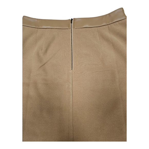 Cabi Brown Wool Mini Work Pencil Cut Skirt Office wear - Picture 3 of 8